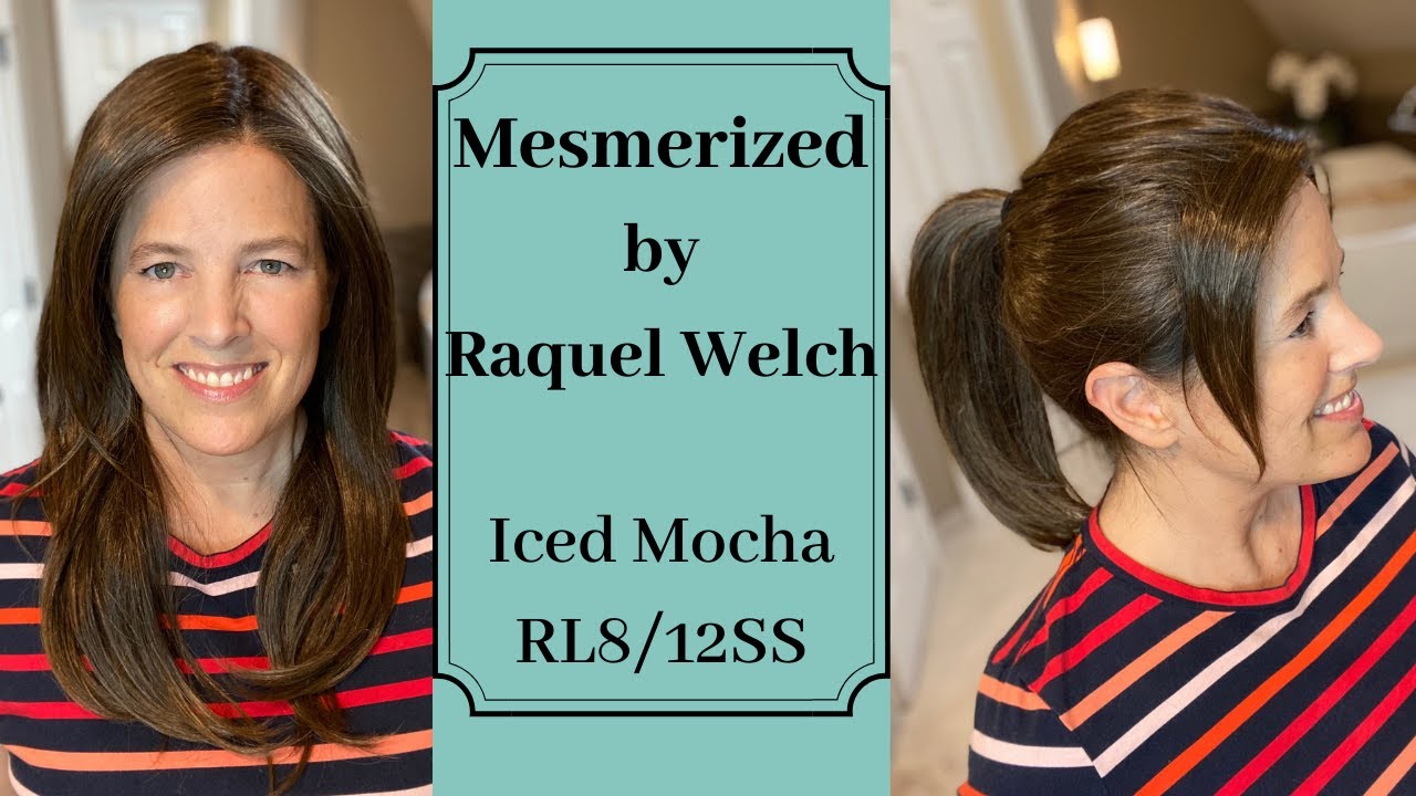 Mesmerized by Raquel Welch in RL8/12SS, Iced Mocha / Wig Review / How to Style Into a High Ponytail