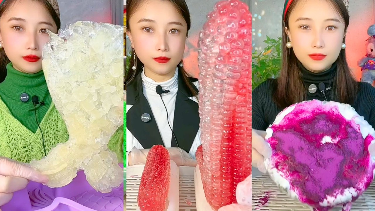 Homemade Chinese Ice Eating ASMR | Soft Frozen Desserts & Snow Ice Sounds #156