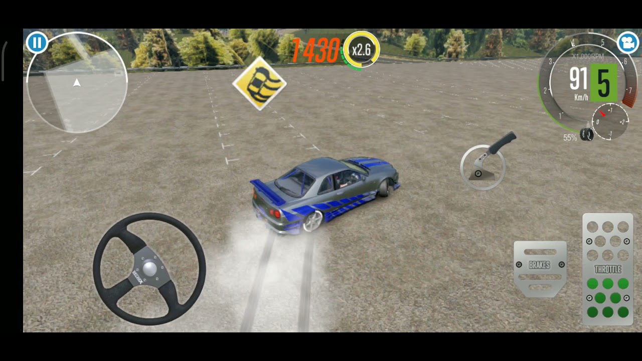 Jogo: Car x drift Fazendo drift de Nissan GTR SKYLINE R34 do Brian