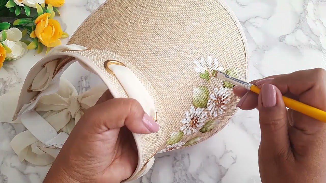 Como Pintar una Visera o Gorra de Tela
