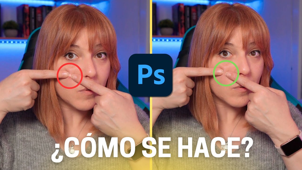 Cómo quitar IMPERFECCIONES con estas 3 herramientas de Photoshop👌✅