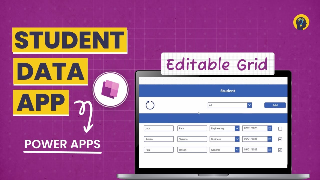 How to Create Editable Grid in Power Apps | Full CRUD Tutorial