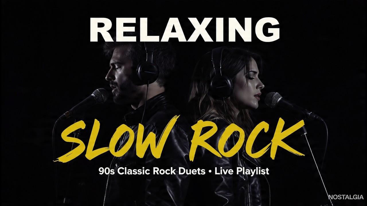 Emotional Slow Rock Playlist – Classic 80s 90s Love Ballads for Relaxing Night Mood