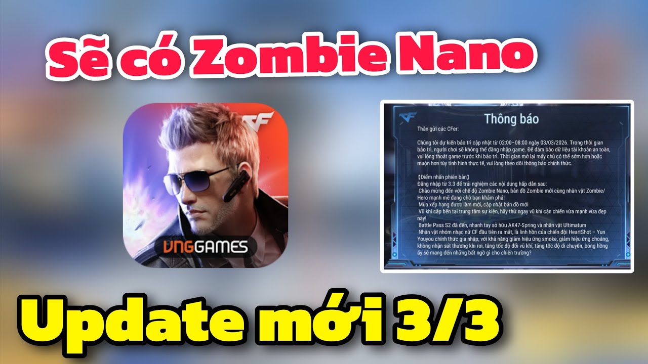 CF LEGENDS - Sẽ Có ZOMBIE NANO Cho Phiên Bản Mới Và Một Số Lưu Ý Nhỏ.