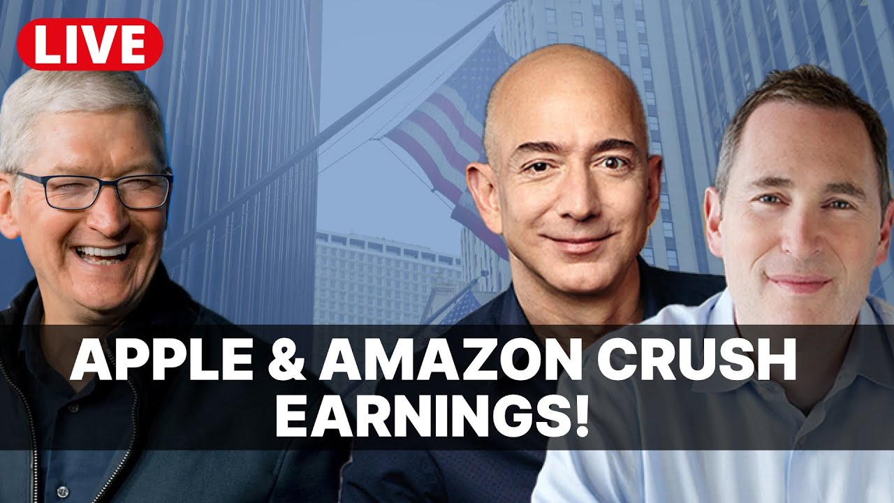 Apple & Amazon Crushed Earnings 🚀 (Live Trading)