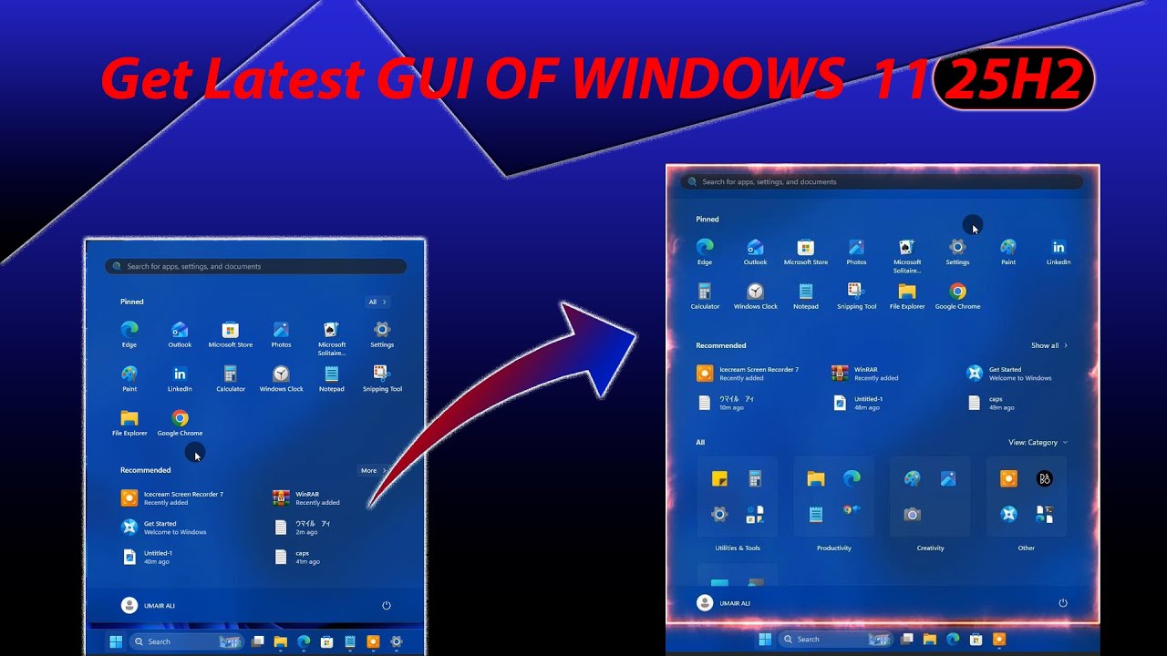 windows 11 25h2 New UI #vivetool 2026 latest guide | New Looks ?windows how to?