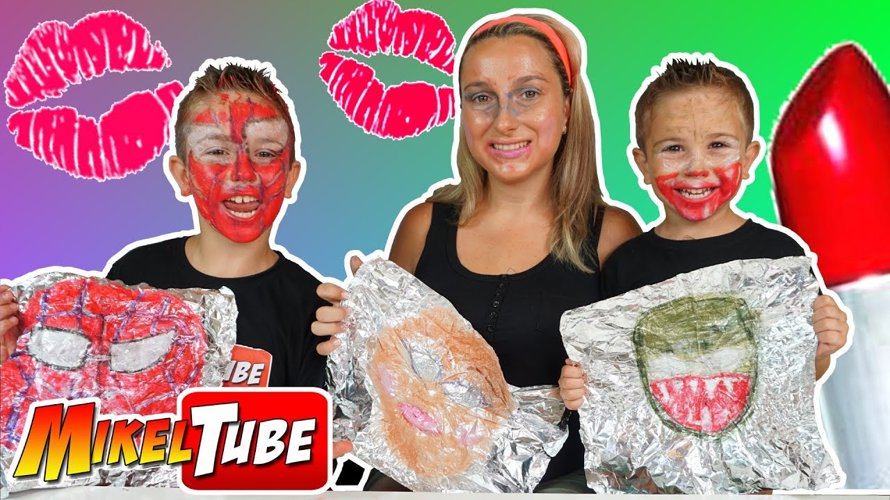 TIN FOIL MakeUp CHALLENGE 💅💋RETO Maquillaje 💄 PAPEL DE ALUMINIO!!!