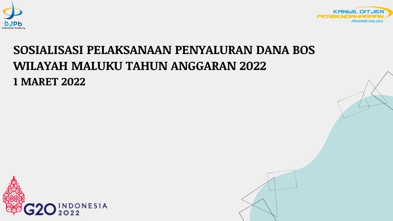 Sosialisasi Pelaksanaan Penyaluran Dana BOS