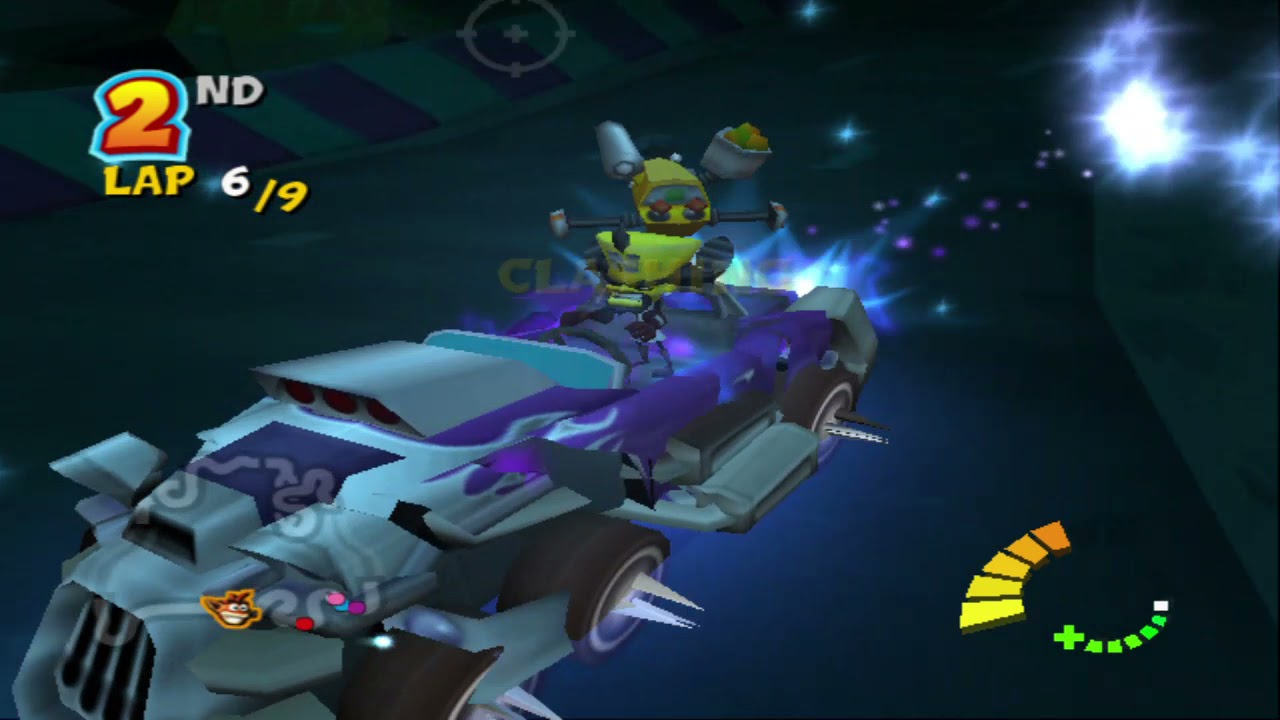 Crash Tag Team Racing Craters On Uranus 9 Laps Crash Bandicoot Hard