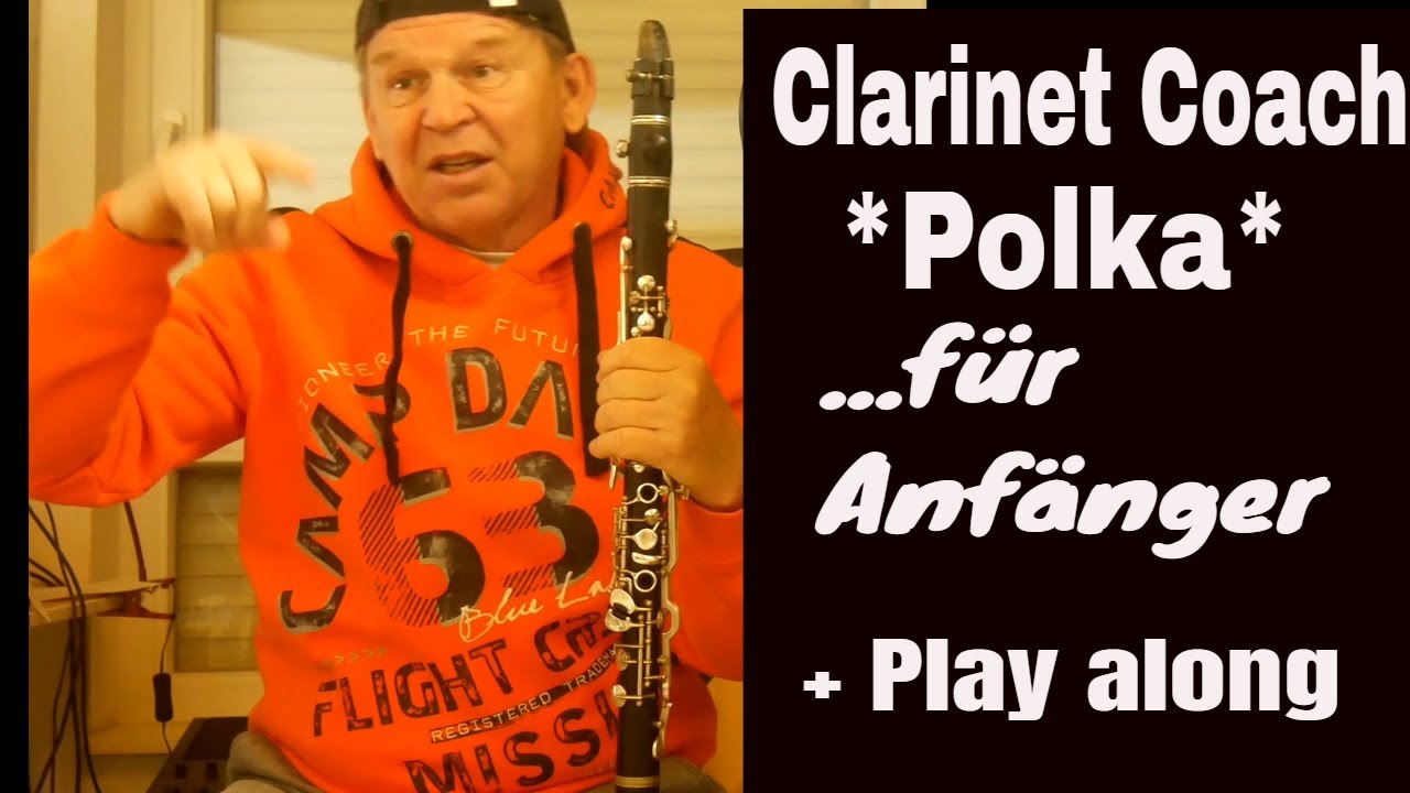 Sax Klarinette lernen Anfänger ERKLÄRVIDEO*Polka*Duett Backingtrack/Playalong Noten Sheets Clarinet