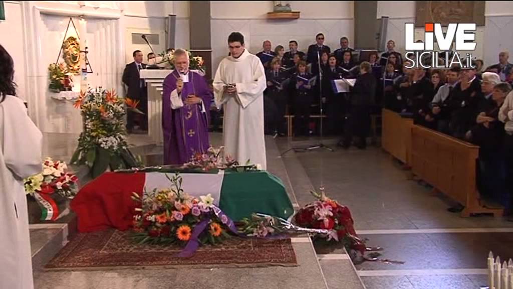 I funerali di Agnese Borsellino