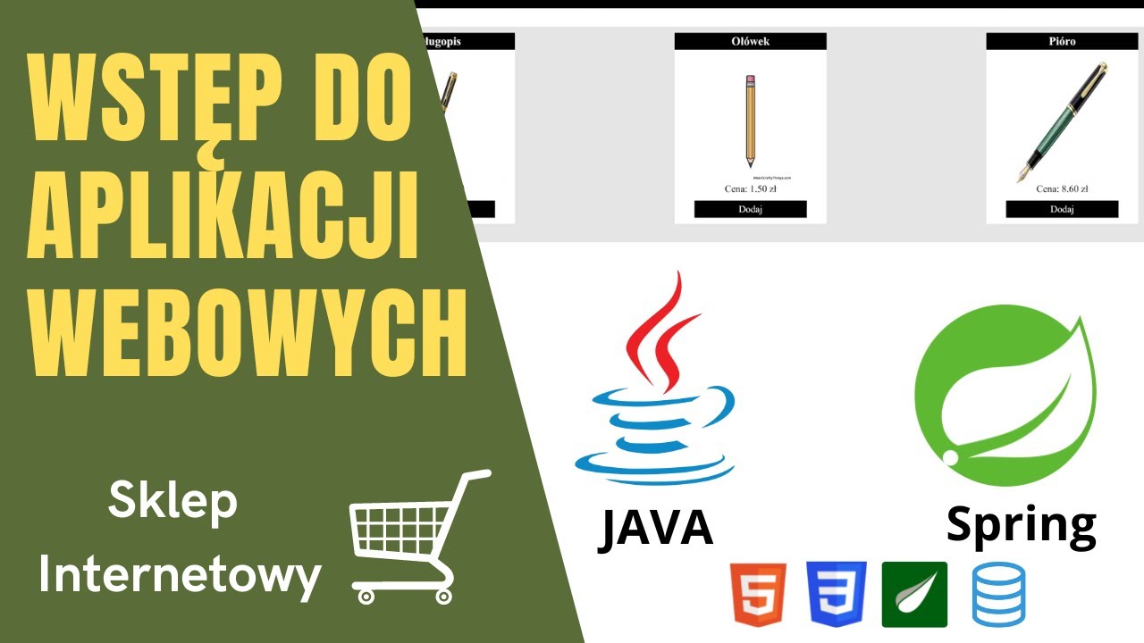 Wstęp do aplikacji webowych | Sklep Internetowy | Java, Spring, Thymeleaf