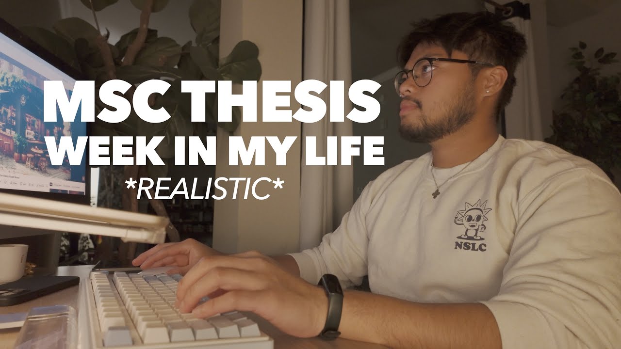Study Week in the Life of a Master's Medical Thesis Student | Thesis writing, Research reading