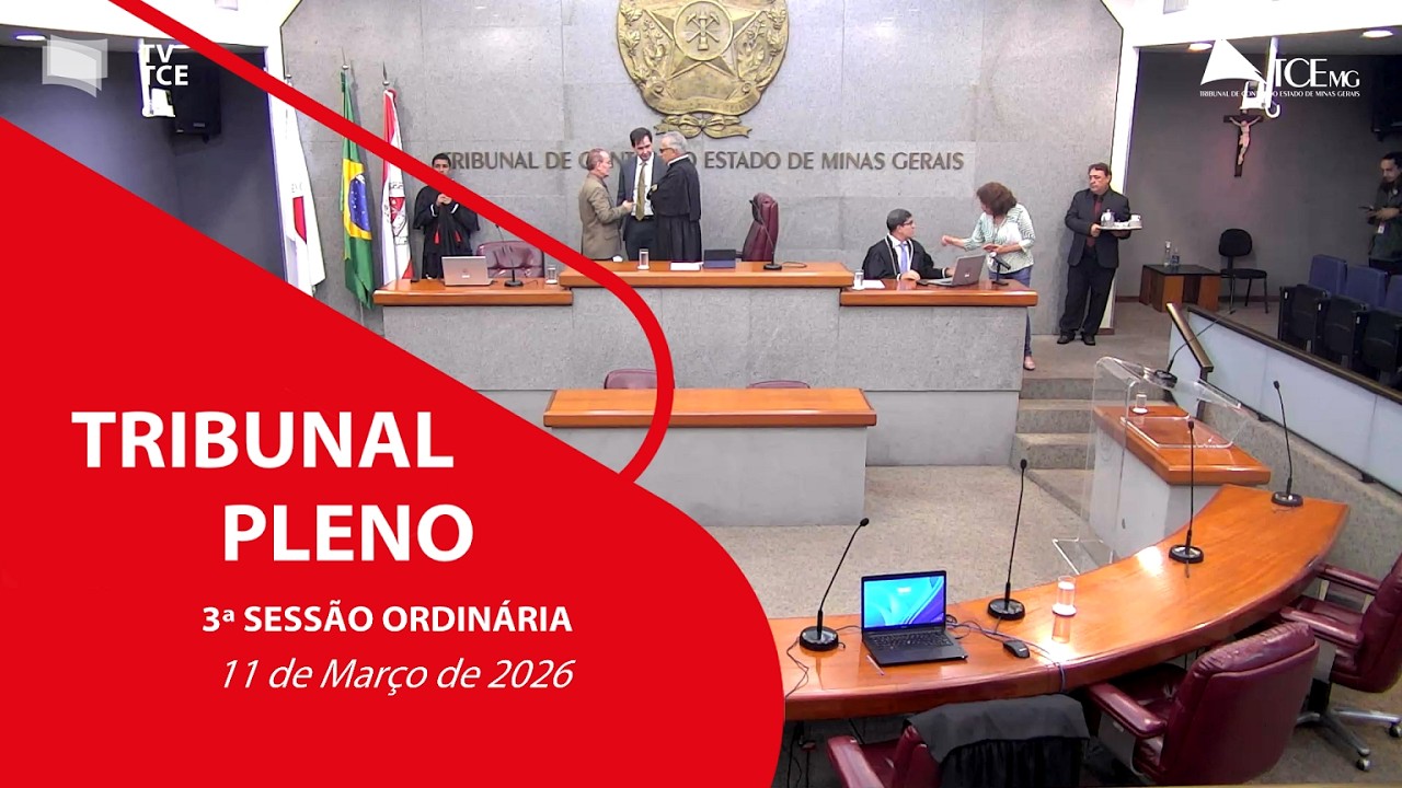 3ª SESSÃO ORDINÁRIA DO TRIBUNAL PLENO  - 11 DE MARÇO DE 2026