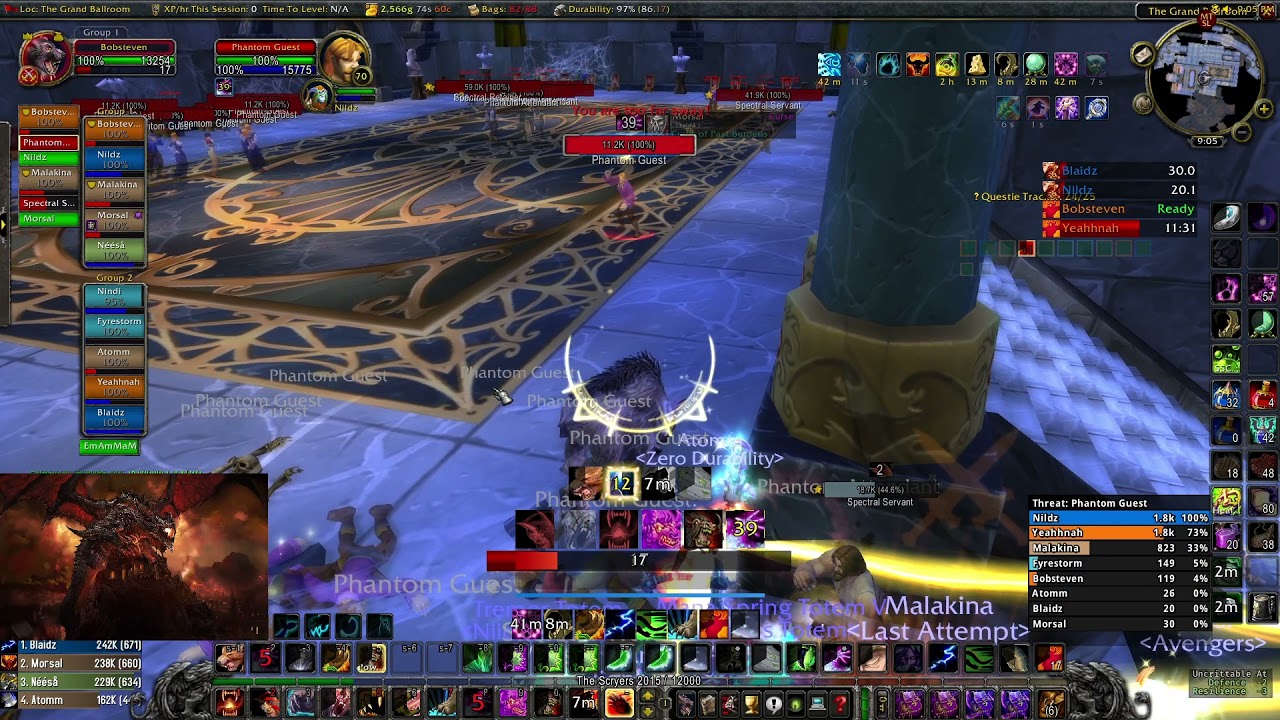 WOW TBC Classic DRUID TANK Karazhan/Raid Leading - FULL RUN