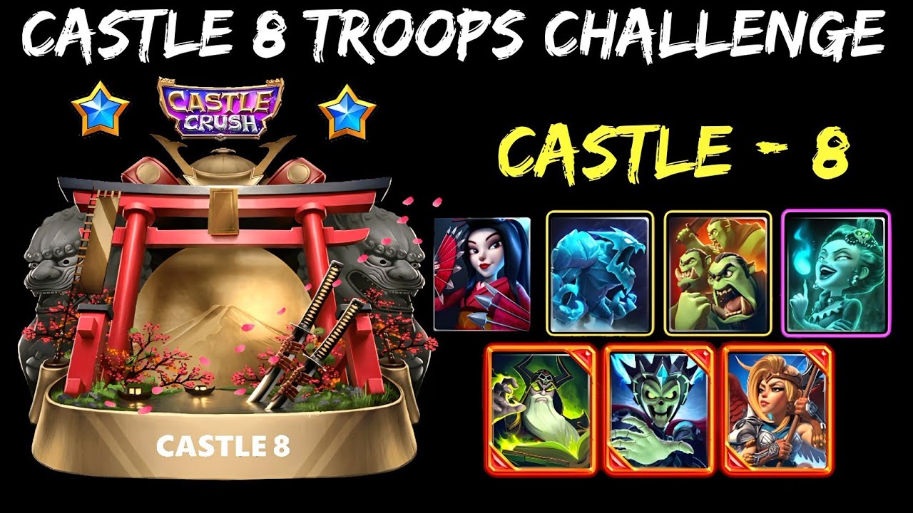 Using Summit's Castle 8 Troops Only! Castle Crush