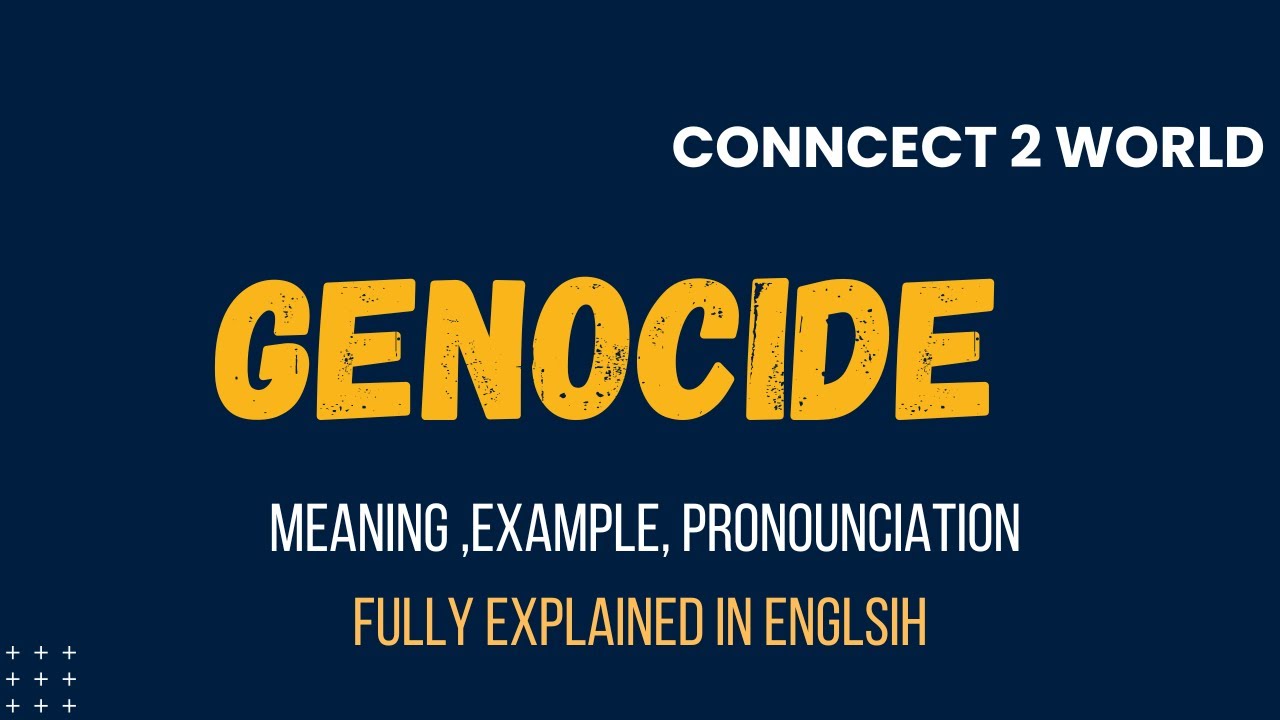 What Does genocide   Means || Meanings And Definitions With genocide    in ENGLISH