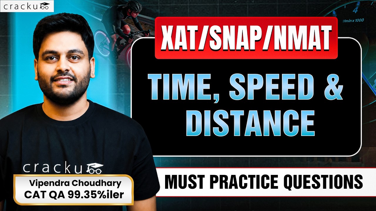 🔥 Time, Speed, and Distance for XAT, NMAT & SNAP 2026 | Quant Live Marathon 🔴