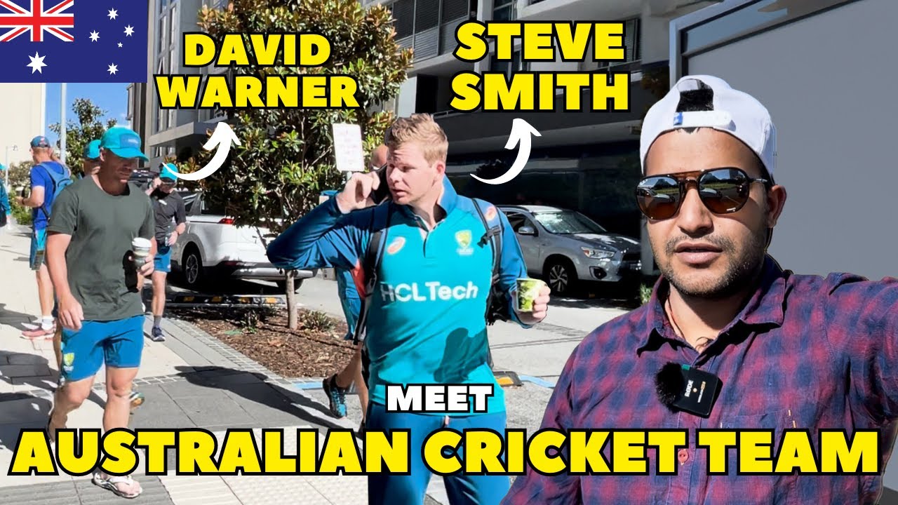 How Easy To Meet Australian Cricket Team Player in Australia ? 🇦🇺 No security for Players