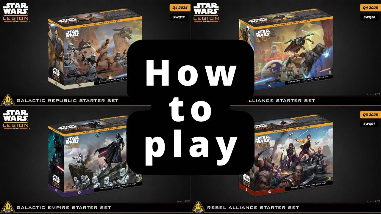 Star Wars Legion How to Play: Rebel starter vs Imperial starter