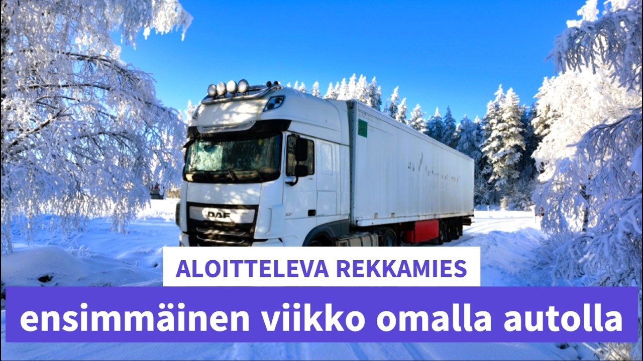 ALOITTELEVA REKKAMIES ensimmäinen viikko omalla autolla