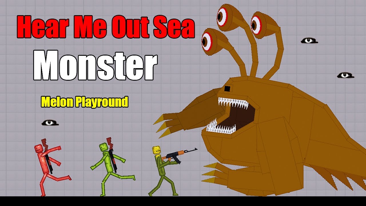 Sad Story HEAR ME OUT SEA MONSTER In Melon Playground - People Playground