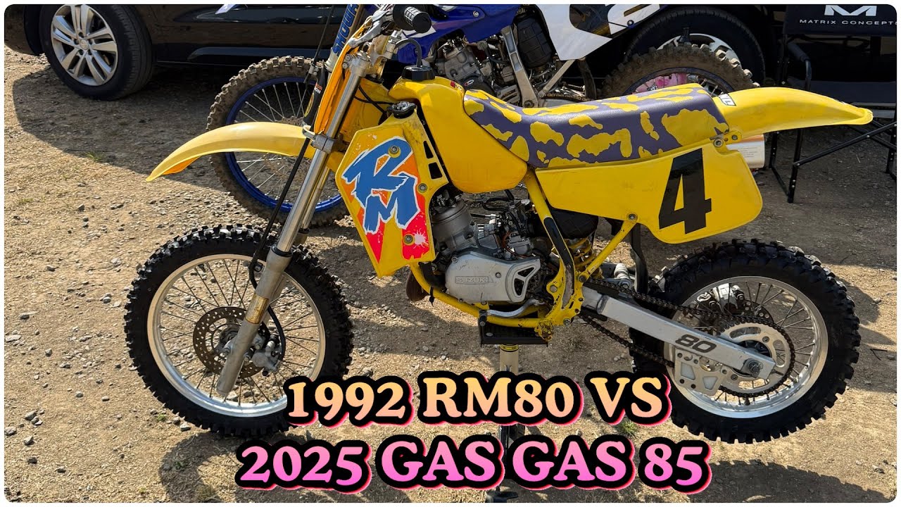 1992 Suzuki RM80 against new GAS GAS 85 at VIP motocross | Big RACE 😁😜
