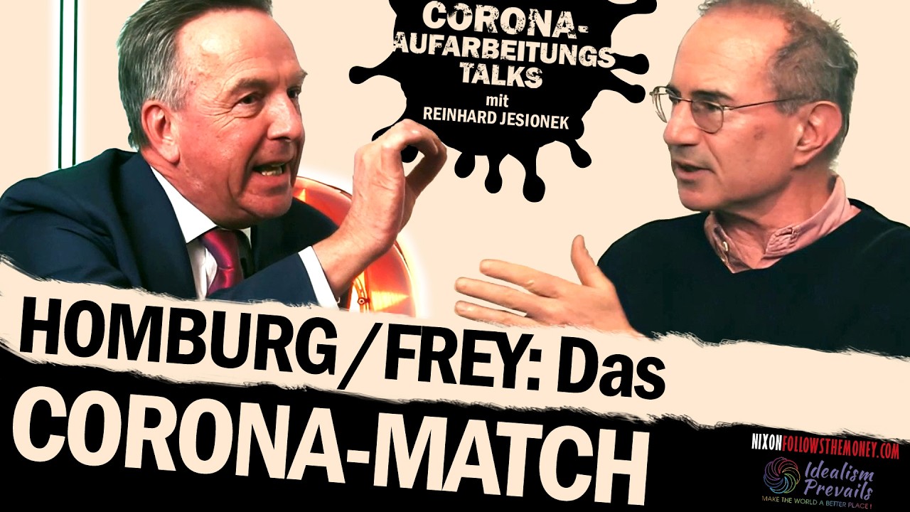 Stefan Homburg und Eric Frey (Der Standard) beim 3. Corona-Aufarbeitungstalk