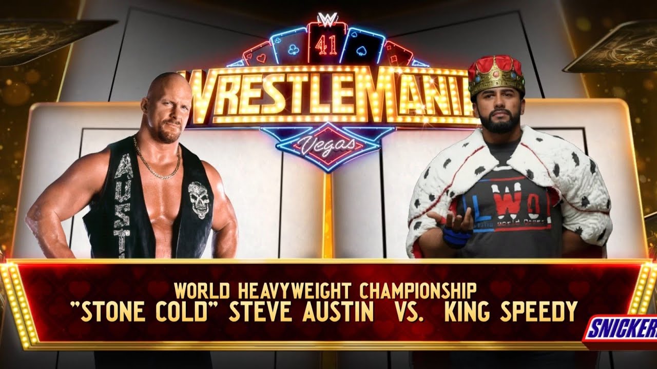 Stone Cold Steve Austin vs. King Speedy | WrestleMania | WWE 2K25 Universe #ps5