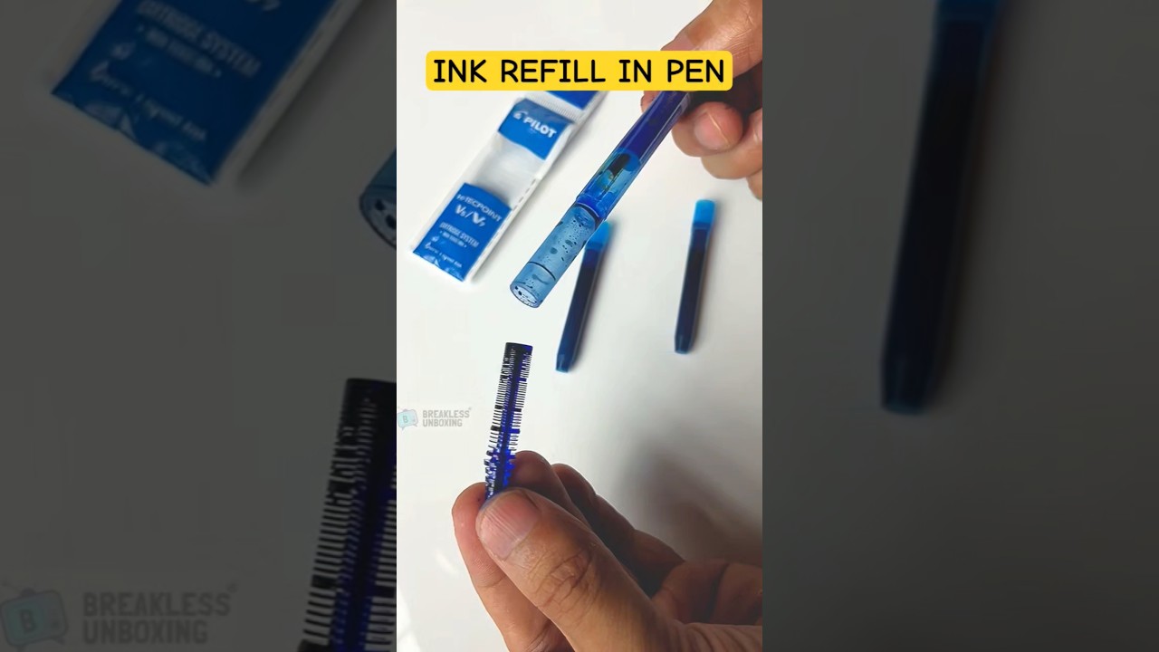 Pen Ink Refill #pen #pencil #ink #how #howto #diy #shorts #study #students #school #best #vlog #yt