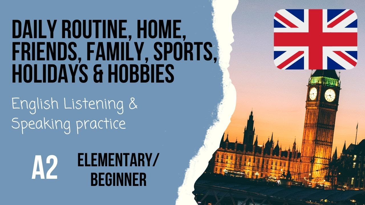 A2 English speaking practice with speaking exam questions🗣️Listening practice - Elephant English🐘