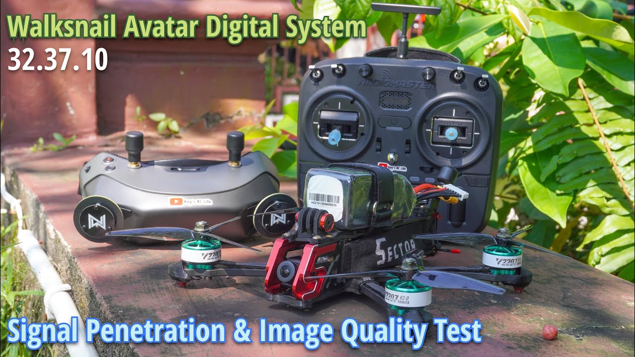 Walksnail Avatar Goggles & HD v2 Kit Stock Antenna Penetration Test | FPV Drone Indonesia,Balikpapan