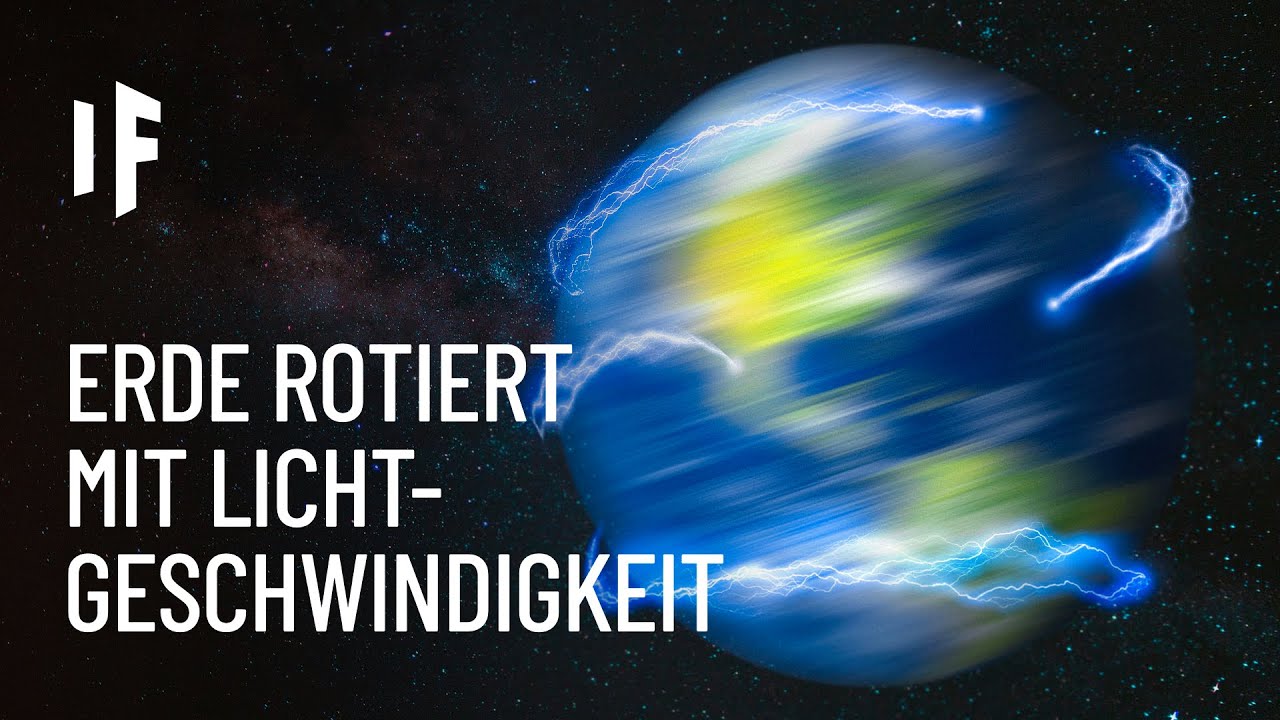 Was wäre, wenn die Erde sich mit Lichtgeschwindigkeit drehen würde?