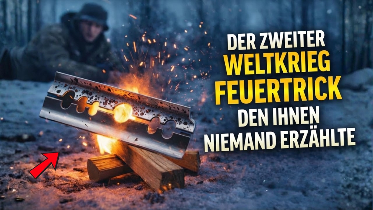 Das Rasierklingen-Feuer-Geheimnis, das im Zweiten Weltkrieg heimlich Leben rettete