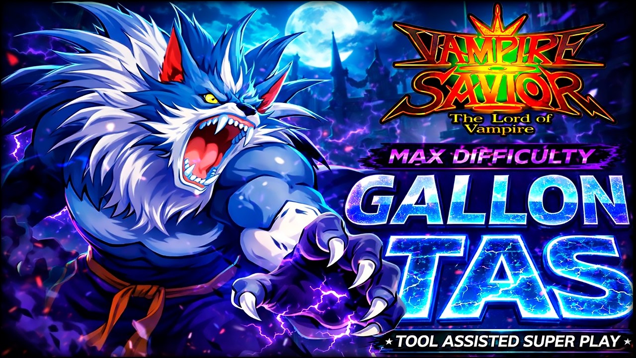 【TAS】Gallon Aggressive Tech Control 🔥 – Vampire Savior