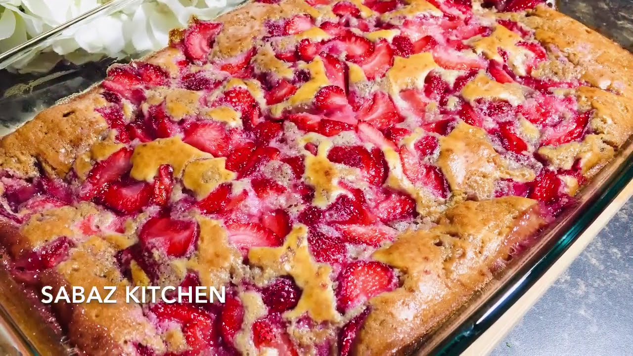 American Strawberry Cobbler | Old-fashioned Strawberry Cobbler | Easy Fresh Strawberry Cobbler