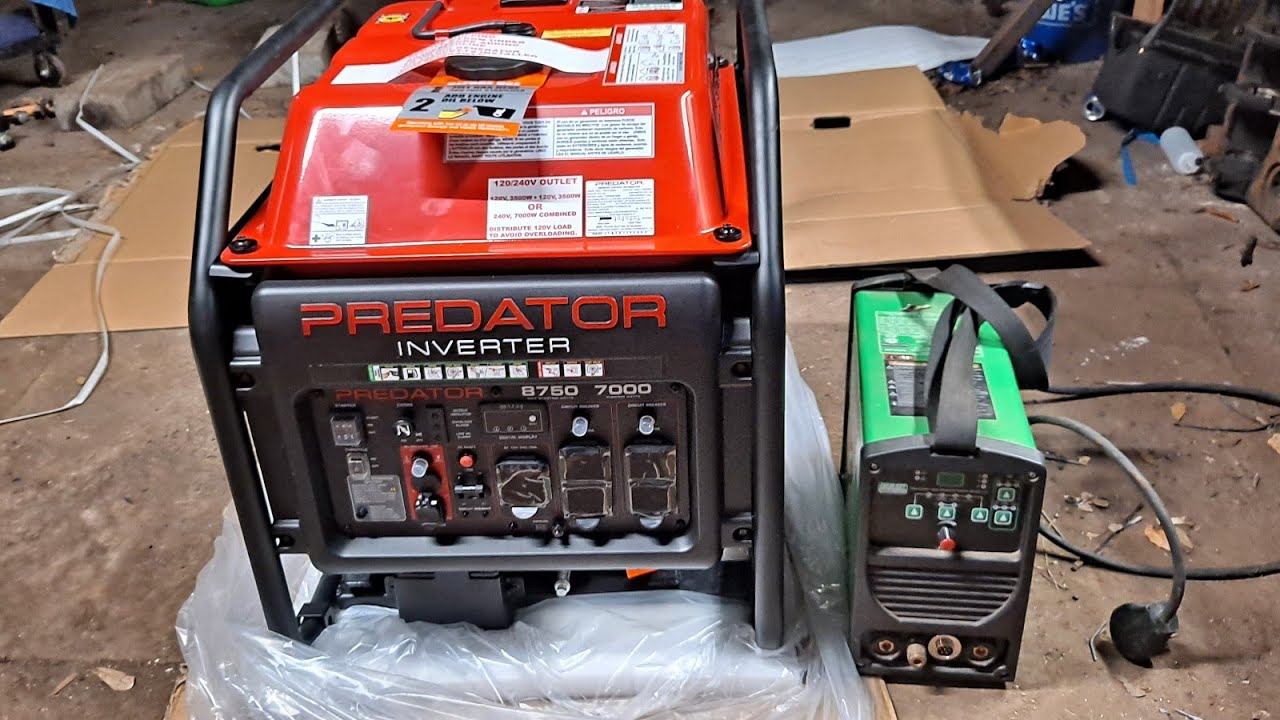 Генератор-инвертор Predator 8750, настройка и первый запуск.