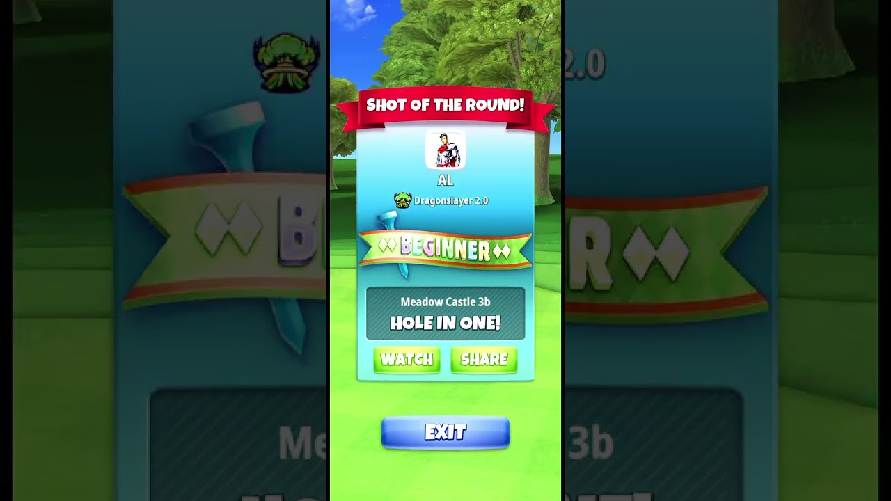 BEGINNER TOUR 1 meadow castle 🏰, HIO, ALBATROSS,EAGLE.