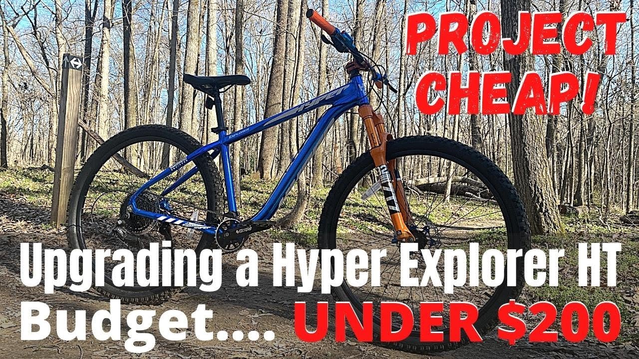 Cheaply upgraded Hyper Explorer Hardtail Mountain Bike from Walmart - Project Cheap