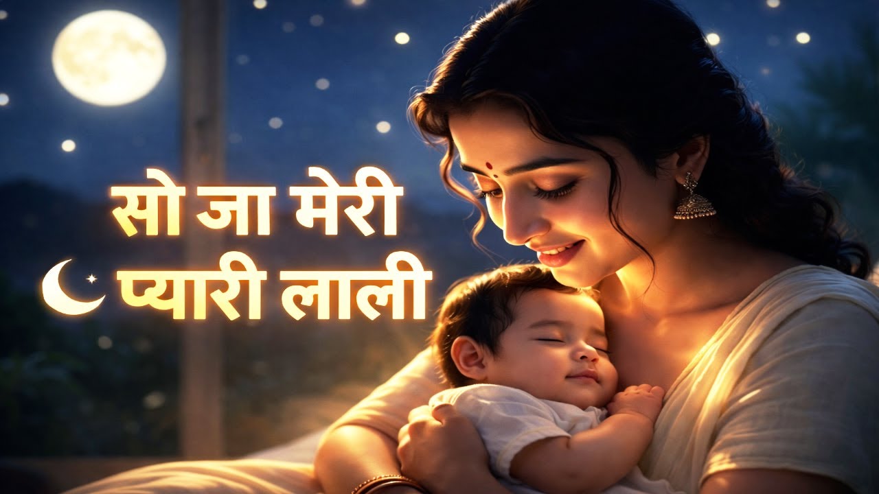 सो जा मेरी प्यारी लाली 😴 | माँ की मीठी लोरी | Baby Sleep Lullaby | Hindi Kids Lori