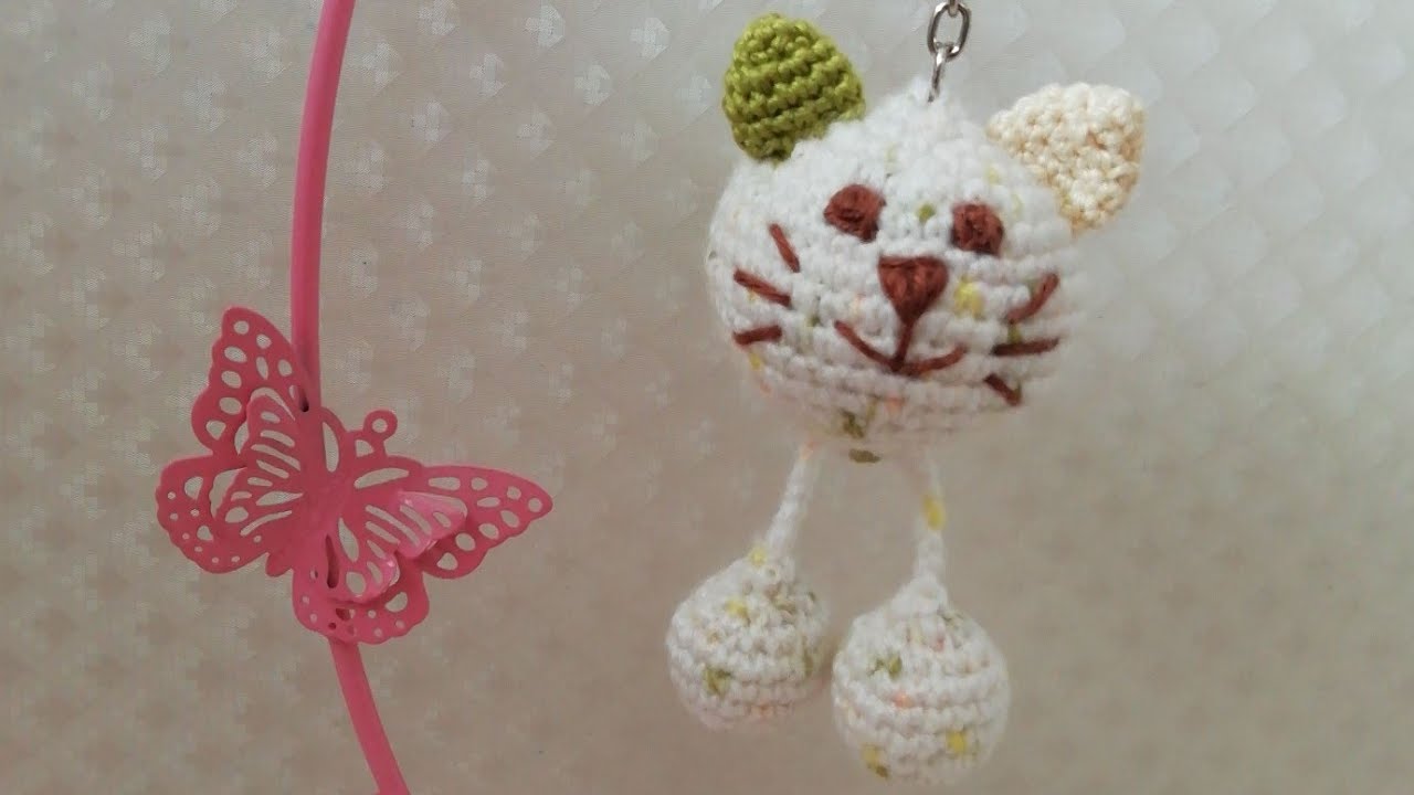 #amigurumi 🐱 Zıp Zıp Kedi Anahtarlık 🐈