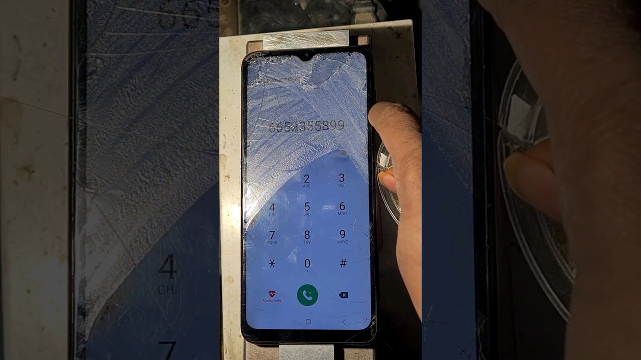 #viral How to fix a cracked touch phone screen in 60 seco #viralvideo