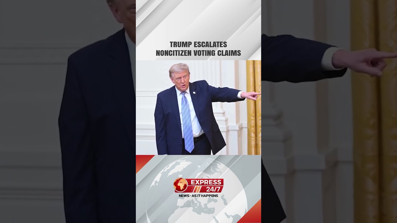 Trump Escalates Noncitizen Voting Claims | Viral Shorts #shorts #viral #viralshorts