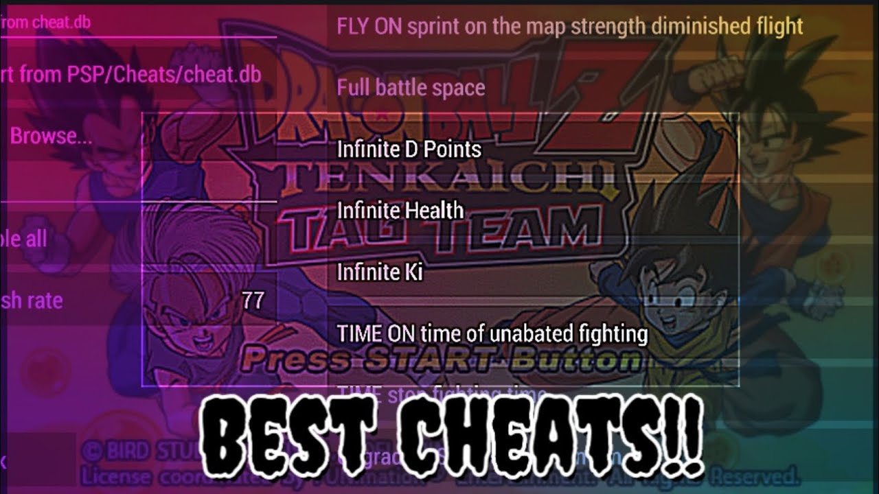 Dragon Ball Z Tenkaichi Tag Team BEST CHEATS!! - Full Tutorial + How To Download!!🔥🔥