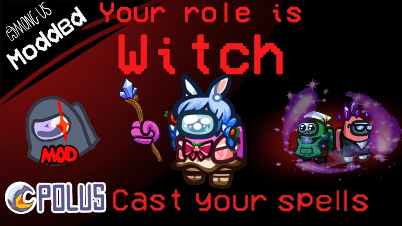 Among Us [TOH] - The Witch Role - Town of Host Mod  - Polus - Gameplay - No Commentary