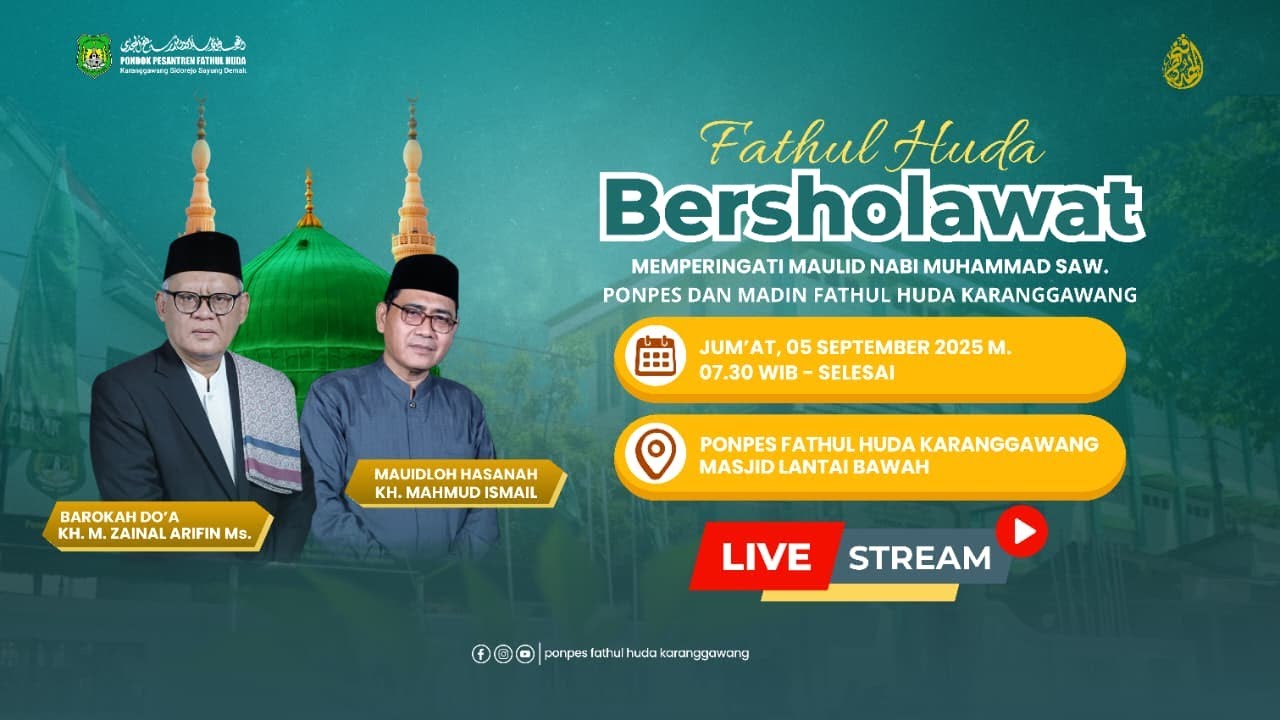 🔴LIVE!!! Haflah Maulid Nabi Muhammad SAW Pondok Pesantren Fathul Huda Putri