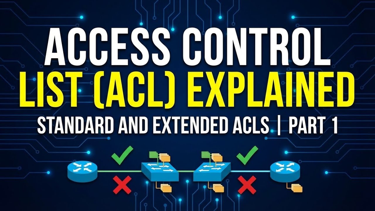 شرح Access Control List (ACL) | Standard and Extended ACL | الجزء الأول