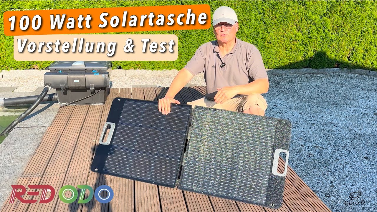 Redodo Tragbares 100W Solarpanel - Vorstellung und Test der neuen Solartasche!