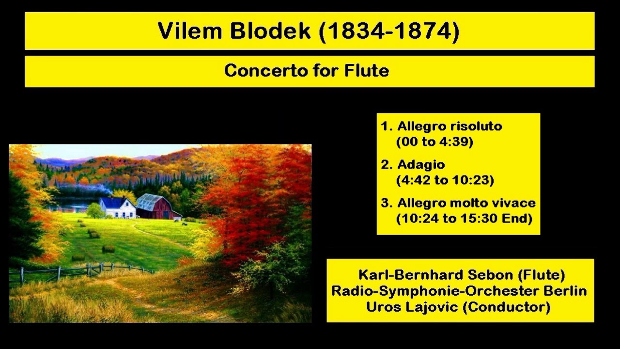 Vilem Blodek (1834-1874) - Concerto for Flute