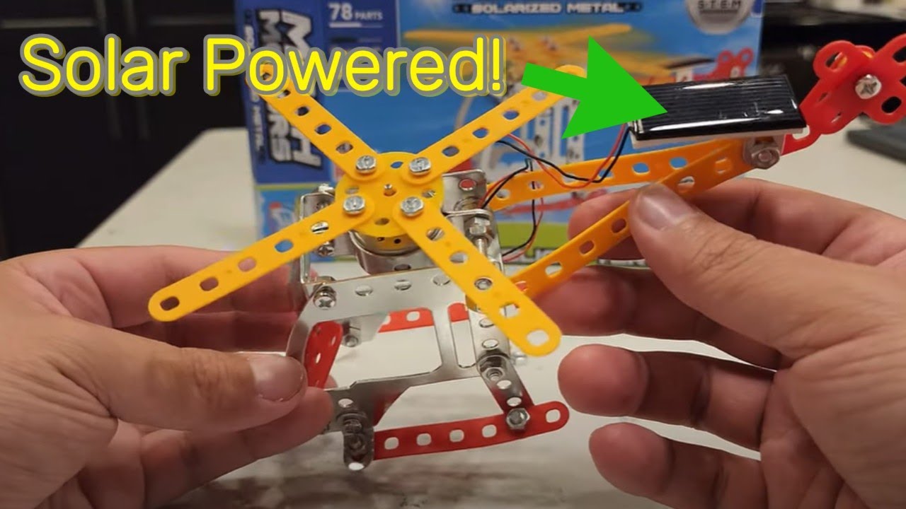 mech motors Solarized metal helicopter! #mechmotors #kids #stem